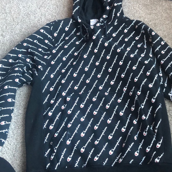 Champion Tops Small Reverse Weave Logo Hoodie Poshmark